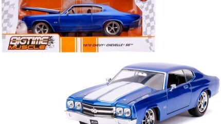 1970 Chevrolet Chevelle SS Candy Blue Diecast Model 1/24 by Jada - Bigtime Muscle