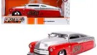 1951 Mercury Silver & Red Diecast Model Car - Bigtime Muscle by Jada