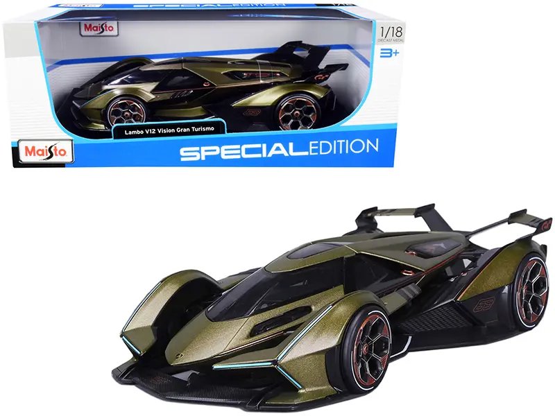 Diecast Model Cars wholesale toys dropshipper drop shipping Lamborghini V12 Vision Gran Turismo Matt Green Metallic 1/18 Maisto 31454 drop shipping wholesale drop ship drop shipper dropship dropshipping toys dropshipper diecast drop shipper dropshipp Exclusive Lamborghini V12 Vision Gran Turismo 1/18 Diecast Model - Matt Green Metallic by Maisto