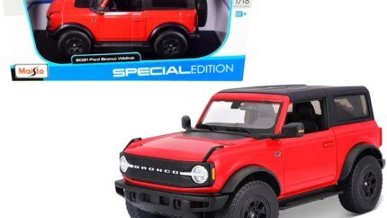 2021 Ford Bronco Wildtrak Red Special Edition 1/18 Diecast Model by Maisto