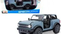 2021 Ford Bronco Badlands Blue Special Edition 1/18 Diecast Model by Maisto
