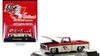 Limited Edition 1979 Chevrolet Silverado Diecast Model - Red & Tan 1/64 by M2 Machines