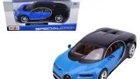 Buy Bugatti Chiron Blue & Dark Blue 1/24 Diecast Model Car by Maisto - Perfect Collectible Gift