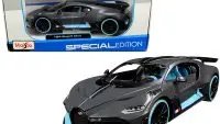 Exclusive Bugatti Divo 1/24 Diecast Model by Maisto – Satin Charcoal Gray Special Edition