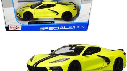 2020 Chevrolet Corvette Stingray Z51 Coupe Yellow Diecast Model 1/24 by Maisto