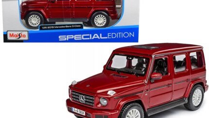 2019 Mercedes-Benz G-Class Red Metallic 1/25 Diecast Model Car with Sunroof by Maisto
