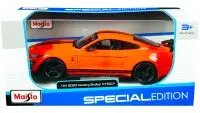 2020 Ford Mustang Shelby GT500 1/24 Diecast Model - Bright Orange & Black Stripes by Maisto