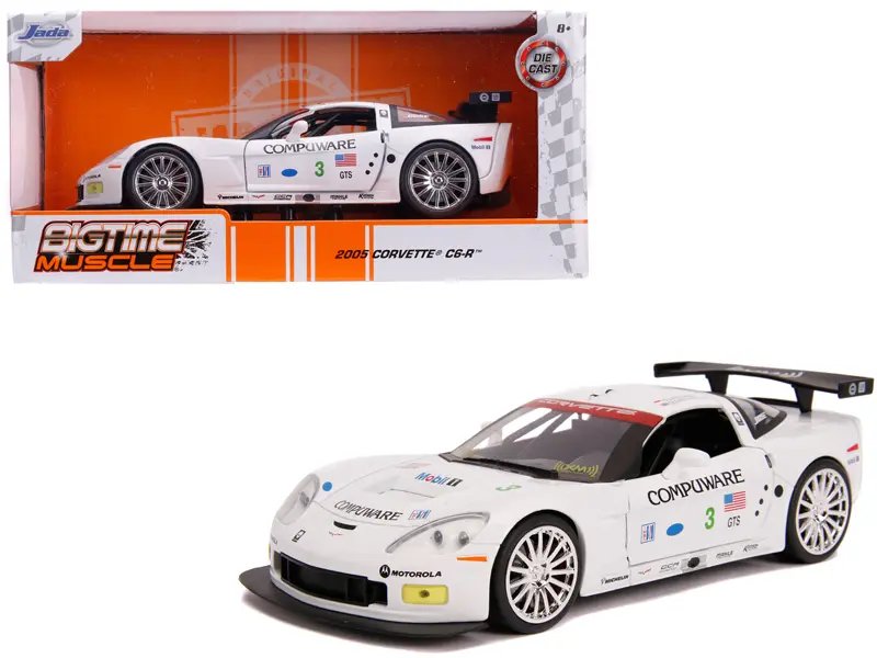 2005 Chevrolet Corvette C6-R #3 Diecast Model – Bigtime Muscle 1/24 by Jada
