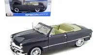 1949 Ford Convertible Gray 1/18 Diecast Model Car by Maisto - Classic Collectible
