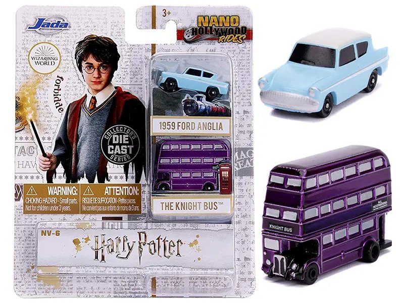 Harry Potter Nano Hollywood Rides Diecast Model Set by Jada – 2 Piece Collection
