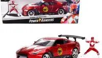 2009 Nissan GT-R R35 Candy Red with Red Ranger Diecast Figurine 1/24 Model by Jada