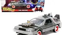 DeLorean Time Machine Diecast Model Car - Back to the Future Part III Collectible by Jada