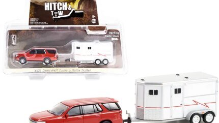 2021 Chevrolet Tahoe Cherry Red Pearl with White Horse Trailer Hitch for Sale