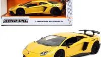 Buy Lamborghini Aventador SV Yellow 1/24 Diecast Model by Jada - Hyper-Spec Edition