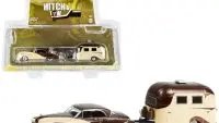 Vintage 1949 Buick Roadmaster & Airstream Bambi 16' Hitch Combo - Classic Brown & Tan