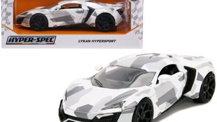 Lykan Hypersport White Camouflage 1/24 Diecast Model by Jada - Hyper-Spec Collectible
