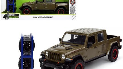 2020 Jeep Gladiator Rubicon Dark Green Metallic Diecast Truck 1/24 Model by Jada – Just Trucks Series