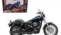 2004 Harley-Davidson Dyna Super Glide Sport Blue 1/12 Diecast Model by Maisto