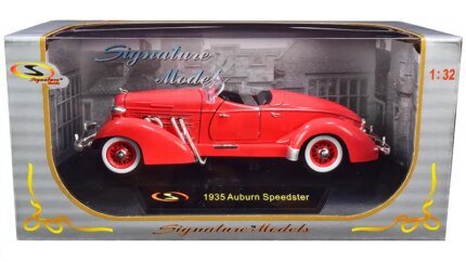 1935 Auburn Speedster Coral Red 1/32 Diecast Model Car by Signature Models - Vintage Collectible