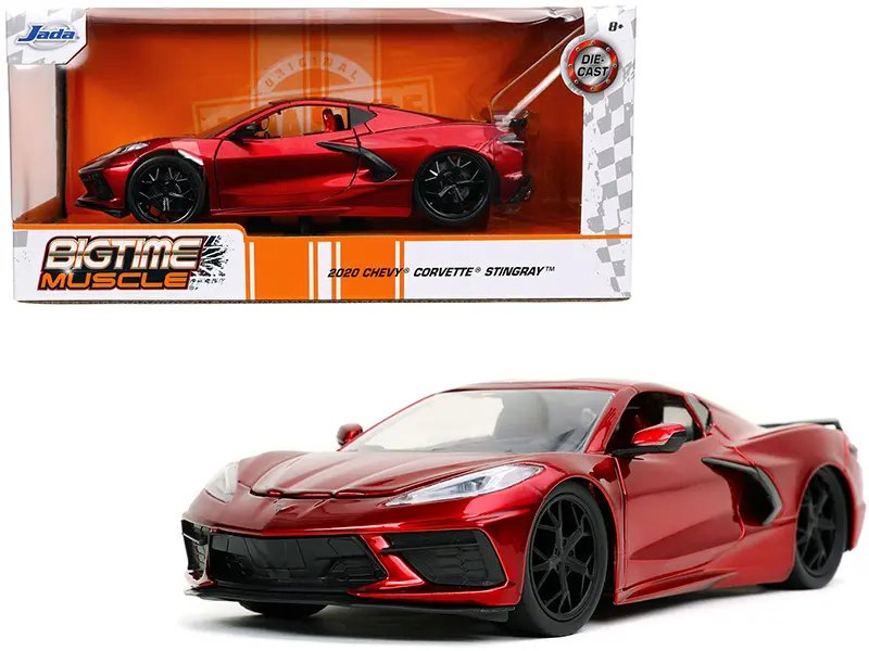 2020 Chevrolet Corvette Stingray C8 Candy Red 1/24 Diecast Model by Jada – Bigtime Muscle Collectible