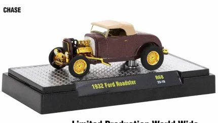 Limited Edition M2 Machines Auto Meets Set: 6 Diecast Model Cars 1/64 in Display Cases