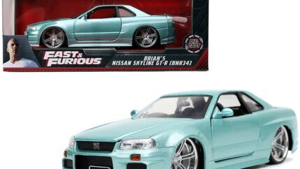 Buy Brian's Iconic Turquoise Nissan Skyline GT-R R34 RHD - Fast & Furious Style