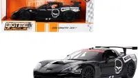 2005 Chevrolet Corvette C6-R "Take No Prisoners" Black with Graphics "Bigtime Muscle" Series 1/24 Diecast Model Car by Jada