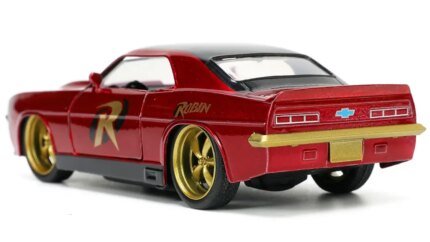 1969 Chevrolet Camaro Dark Red Metallic with Robin Figure - Batman Hollywood Rides 1/32 Diecast by Jada