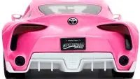 Toyota FT-1 Concept Pink Metallic & Pink Ranger Diecast Model - Power Rangers Hollywood Rides 1/24 by Jada