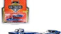 1969 Ford F-350 Ramp Truck & Mustang Diecast Model - Greenlight Series 24