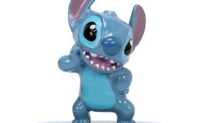 Volkswagen Beetle Matt Blue Weathered & Stitch Diecast Figure | Hollywood Rides 1/32 Model by Jada