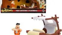 Fred Flintstone Flintmobile Diecast Model Car - The Flintstones Hollywood Rides 1/32 by Jada