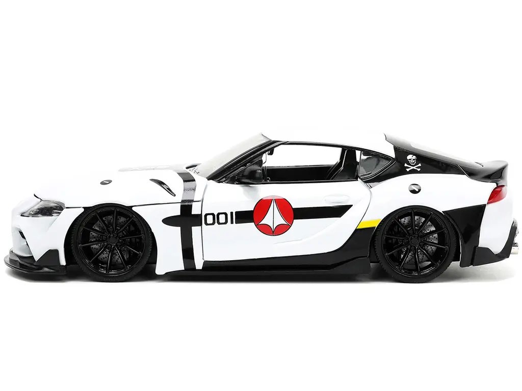 Diecast Model Cars wholesale toys dropshipper drop shipping 2020 Toyota Supra White Roy Focker Diecast Figurine Robotech Hollywood Rides Series 1/24 Jada 33682 drop shipping wholesale drop ship drop shipper dropship dropshipping toys dropshipper diec 2020 Toyota Supra White & Roy Focker Robotech Diecast Model Car 1/24 by Jada – Hollywood Rides Series