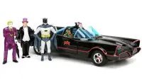 1966 Classic Batmobile Diecast Model with Batman & Villains - Jada 1/24 Hollywood Rides