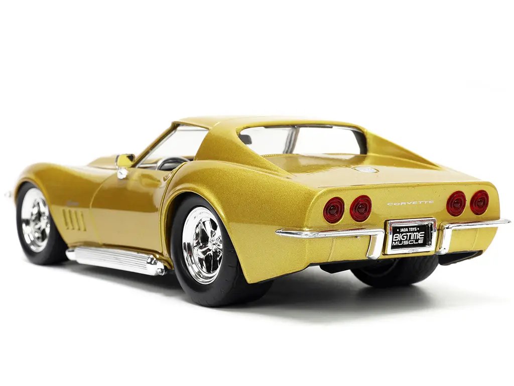 1969 Chevrolet Corvette Stingray ZL-1 Gold Metallic Diecast Model – Bigtime Muscle 1/24 by Jada