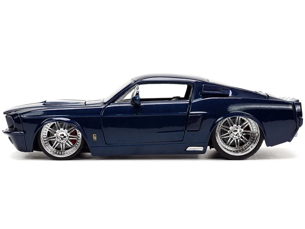 1967 Ford Mustang Shelby GT500 Diecast Model Car 1/24 – Dark Blue Metallic by Jada