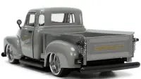 1953 Chevrolet Pickup Truck Gray Diecast Model 1/24 by Jada – Just Trucks Series with Extra Wheels