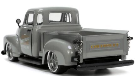1953 Chevrolet Pickup Truck Gray Diecast Model 1/24 by Jada – Just Trucks Series with Extra Wheels