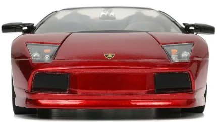 Red Metallic Lamborghini Murcielago Roadster 1/24 Diecast Model Car by Jada - Hyper-Spec Series
