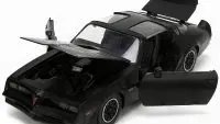 1977 Pontiac Firebird T/A Trans Am Diecast Model Car 1/24 Matt Black by Jada - Bigtime Muscle Series