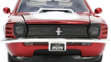 1970 Ford Mustang Boss 429 Candy Red Diecast Model - Bigtime Muscle 1/24 by Jada