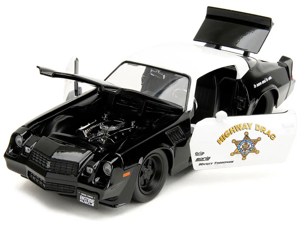 1979 Chevrolet Camaro Z28 Police Diecast Model - Bigtime Muscle 1/24 by Jada 2 1979 Chevrolet Camaro Z28 Police Diecast Model - Bigtime Muscle 1/24 by Jada - Image 2