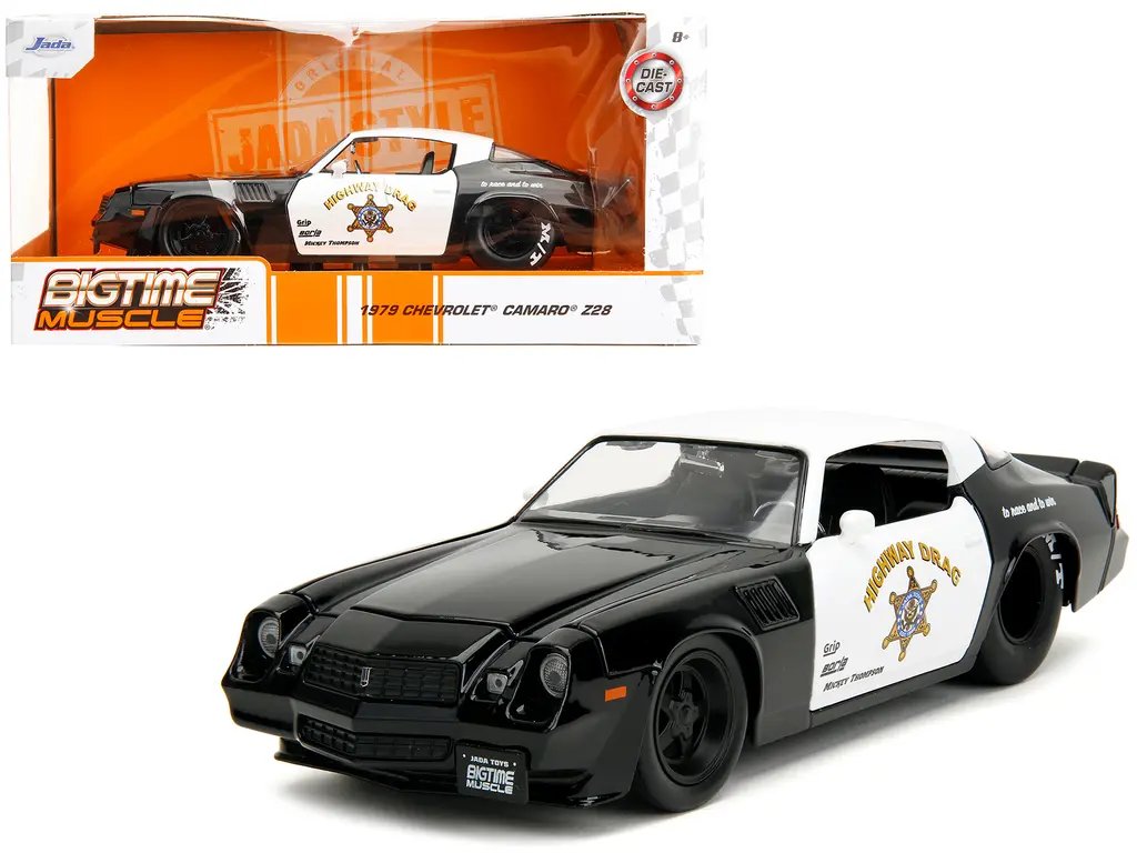 1979 Chevrolet Camaro Z28 Police Diecast Model - Bigtime Muscle 1/24 by Jada 4 1979 Chevrolet Camaro Z28 Police Diecast Model - Bigtime Muscle 1/24 by Jada - Image 4