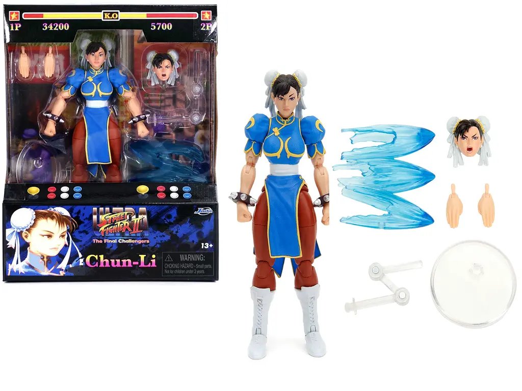 Chun-Li 6″ Action Figure with Accessories – Ultra Street Fighter II by Jada