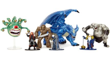 Epic Dungeons & Dragons Diecast Figures Set by Jada - Collectible 7-Piece Set