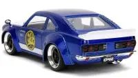 1974 Mazda RX-3 Candy Blue Diecast with Power Rangers Figure – Jada Hollywood Rides 1/24 Model