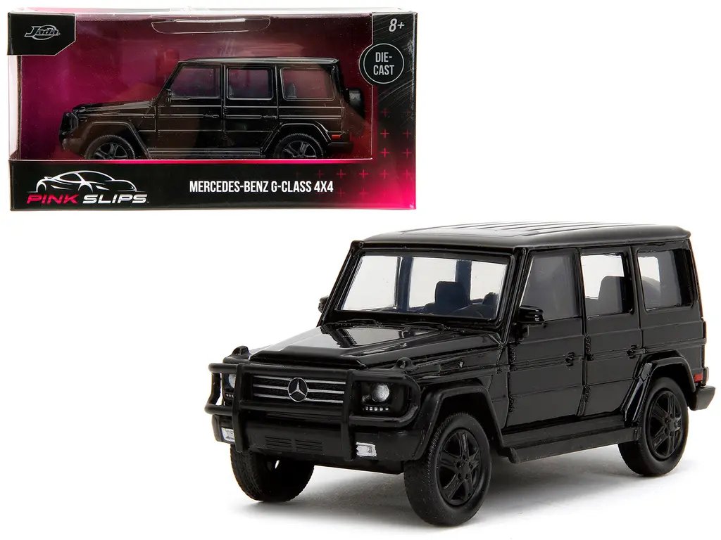Exclusive Mercedes-Benz G-Class 4x4 Black 'Pink Slips' 1/32 Diecast Model by Jada 3 Exclusive Mercedes-Benz G-Class 4x4 Black 'Pink Slips' 1/32 Diecast Model by Jada - Image 3