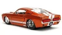 1967 Ford Mustang Shelby GT500 Diecast Model - Candy Orange & White Stripes by Jada