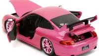 Exclusive Porsche 911 GT3 RS Pink Metallic Diecast Model 1/24 by Jada