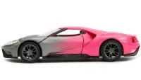 2017 Ford GT Gray Metallic & Pink Gradient Diecast Model 1/32 by Jada - Pink Slips Series
